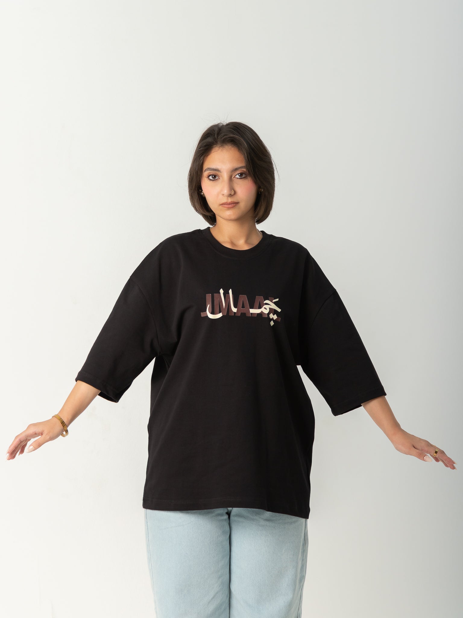 "Lw Kan" - Black - Oversized T-shirt - Women