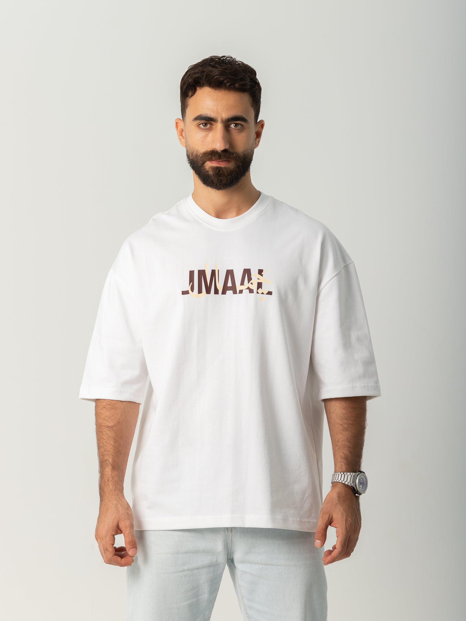 "Lw Kan" - White - Oversized T-shirt - Men