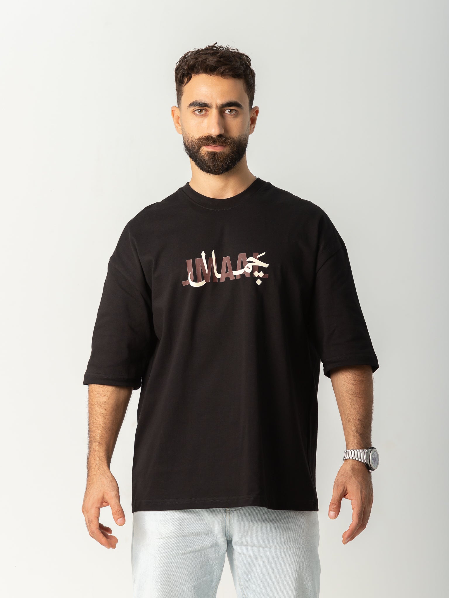 "Lw Kan" - Black - Oversized T-shirt - Men