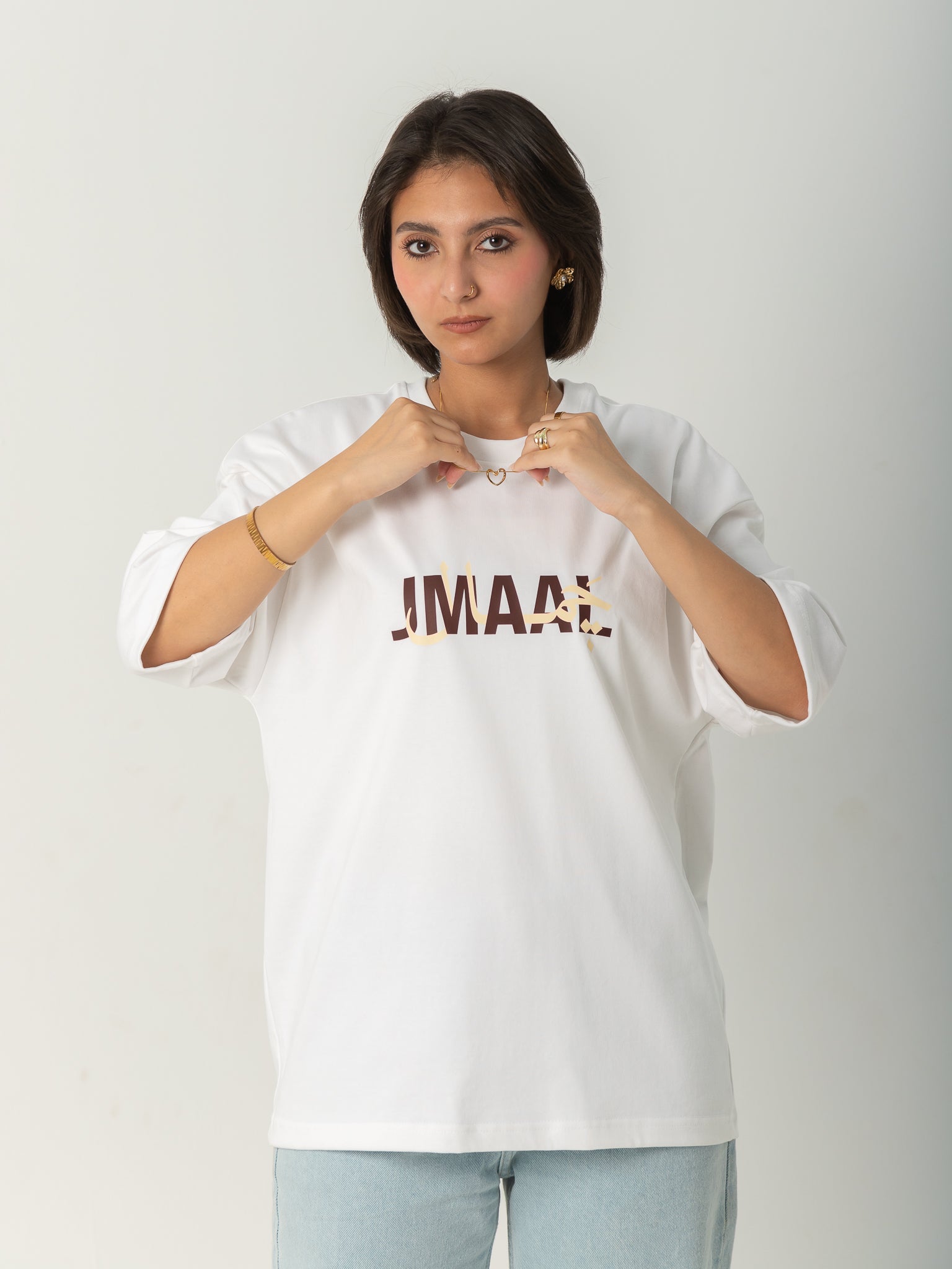 "Lw Kan" - White - Oversized T-shirt - Women