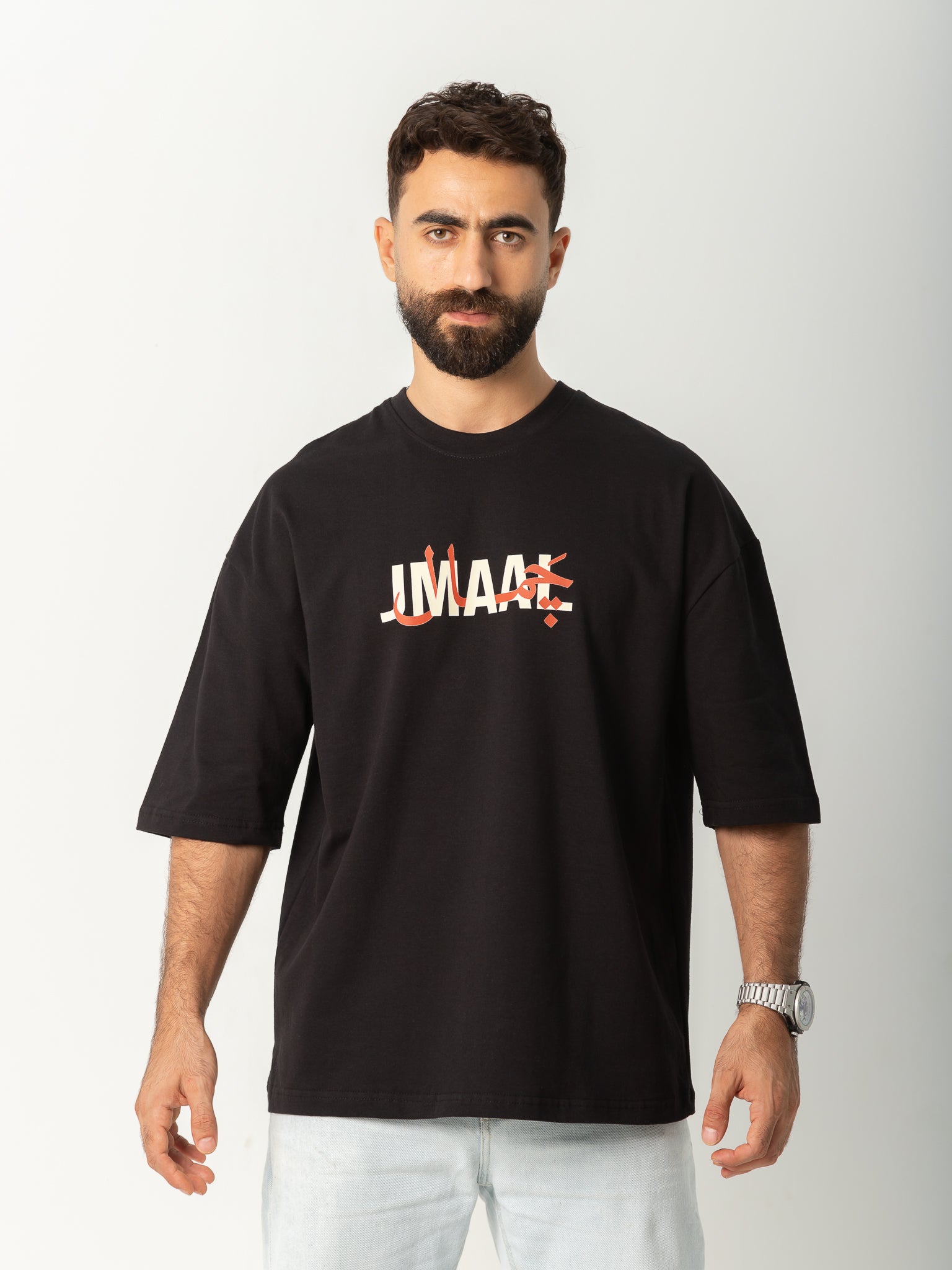 "Kol Shai2" - Black - Oversized T-shirt - Men