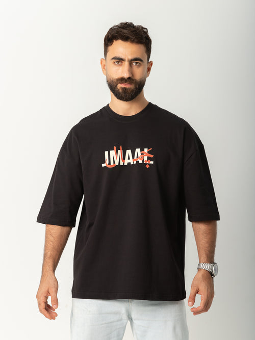 "Kol Shai2" - Black - Oversized T-shirt - Men